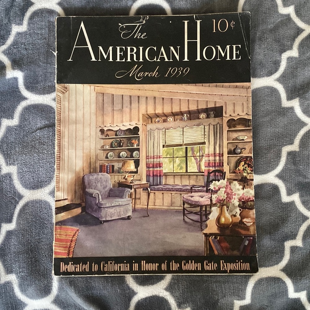 Vintage “The American Home” magazine March 1939 issue
